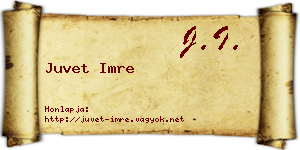 Juvet Imre névjegykártya